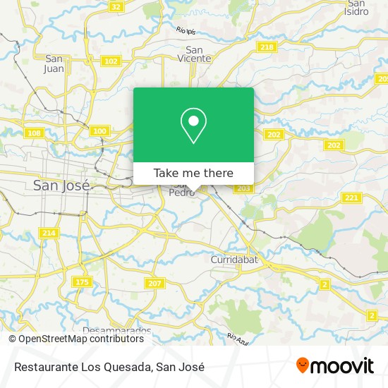 Restaurante Los Quesada map
