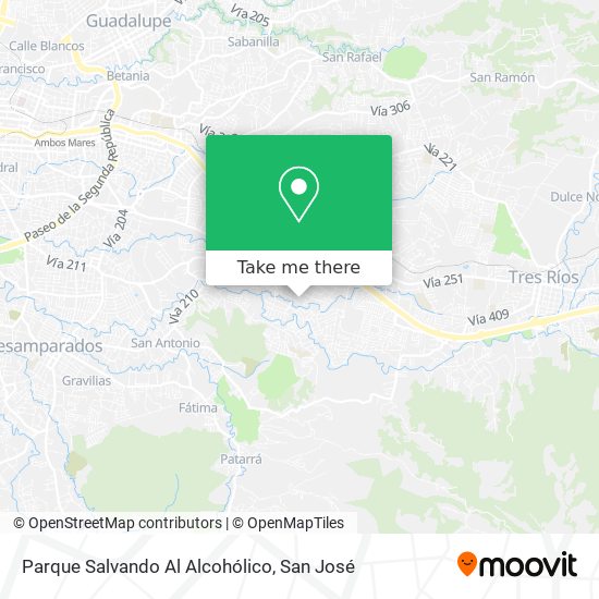 Mapa de Parque Salvando Al Alcohólico