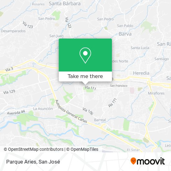 Mapa de Parque Aries