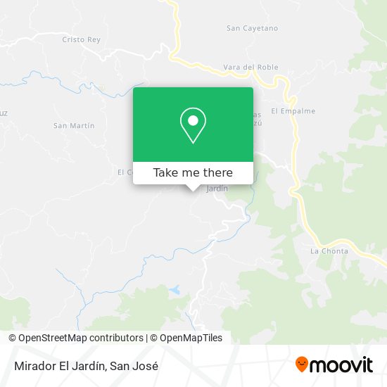 Mirador El Jardín map
