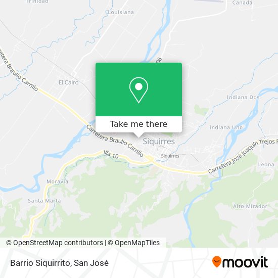 Mapa de Barrio Siquirrito