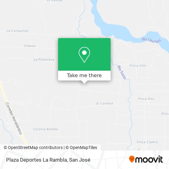 Mapa de Plaza Deportes La Rambla