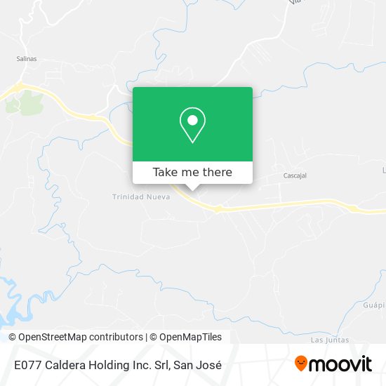 E077 Caldera Holding Inc. Srl map