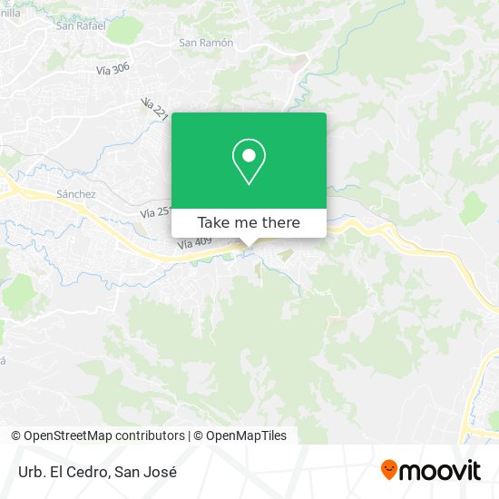Mapa de Urb. El Cedro