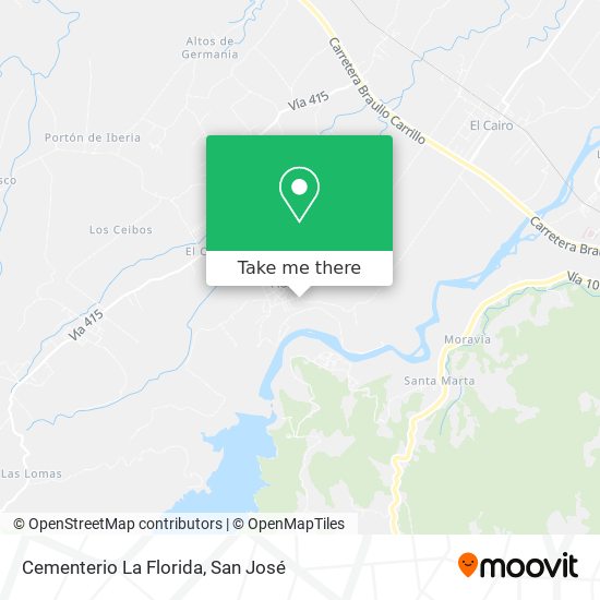 Cementerio La Florida map