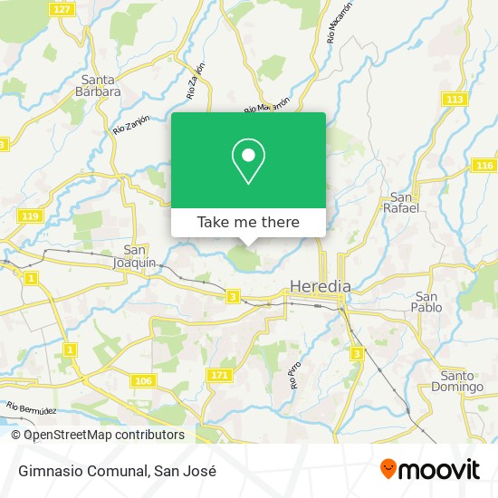 Gimnasio Comunal map