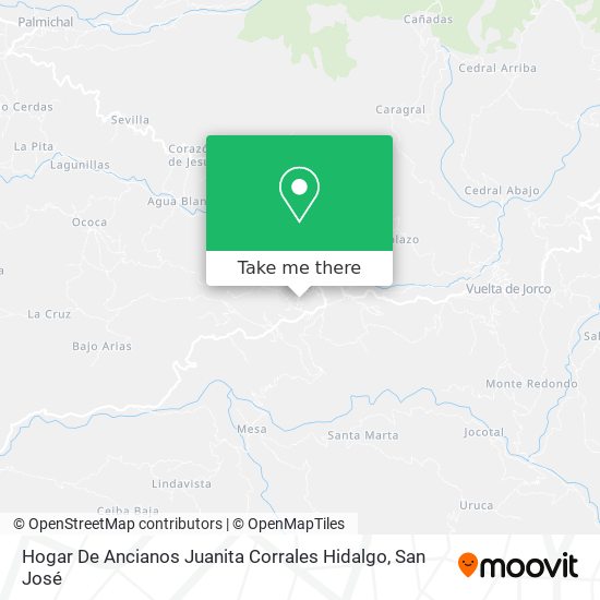 Mapa de Hogar De Ancianos Juanita Corrales Hidalgo