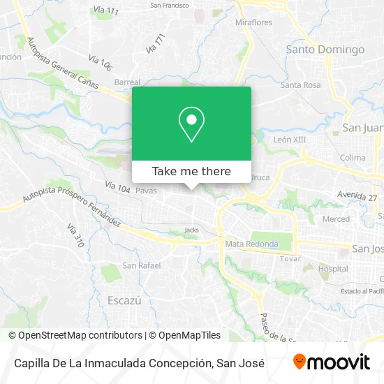 Mapa de Capilla De La Inmaculada Concepción