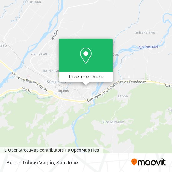 Barrio Tobías Vaglio map