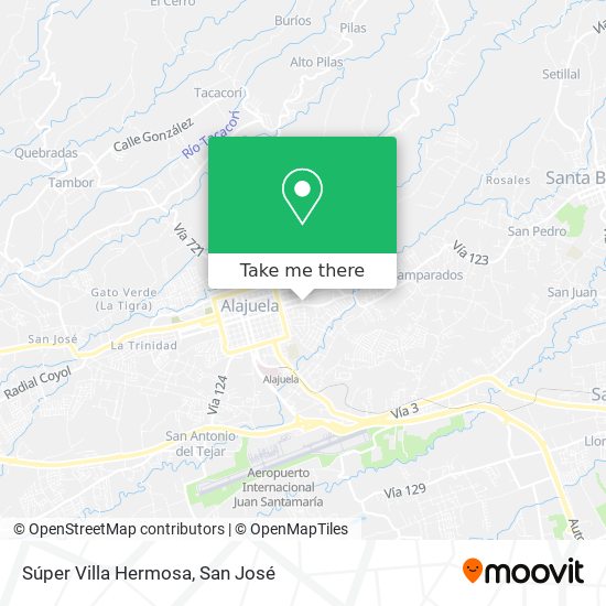 Súper Villa Hermosa map
