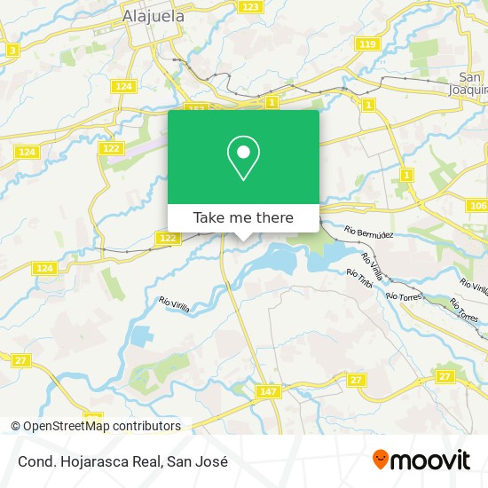 Cond. Hojarasca Real map