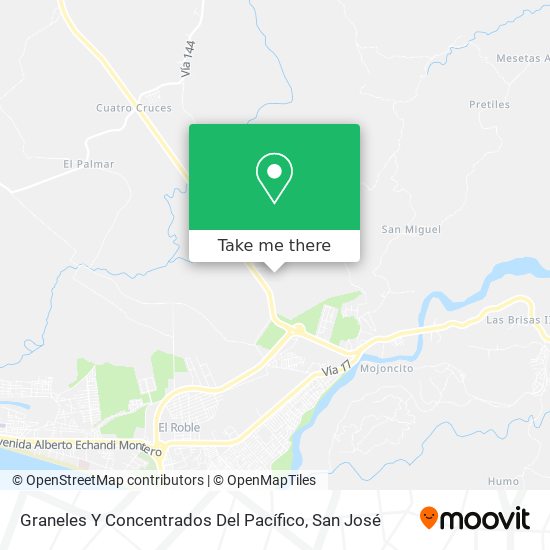 Graneles Y Concentrados Del Pacífico map