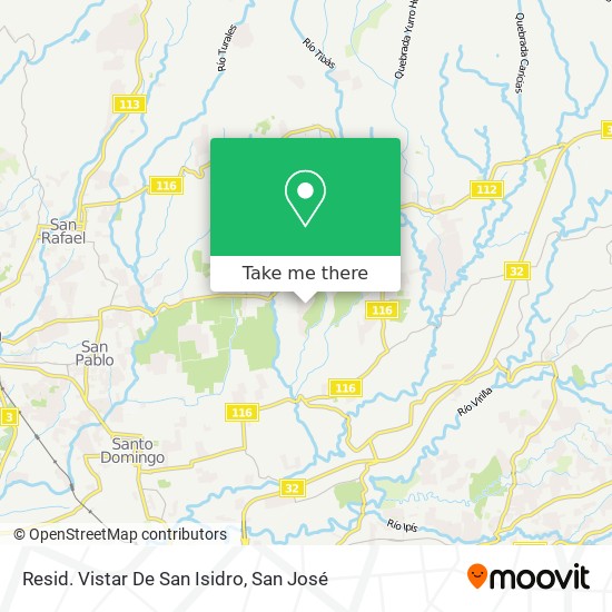 Resid. Vistar De San Isidro map