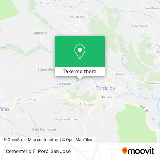 Cementerio El Poró map