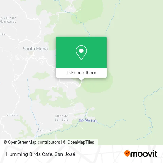 Humming Birds Cafe map
