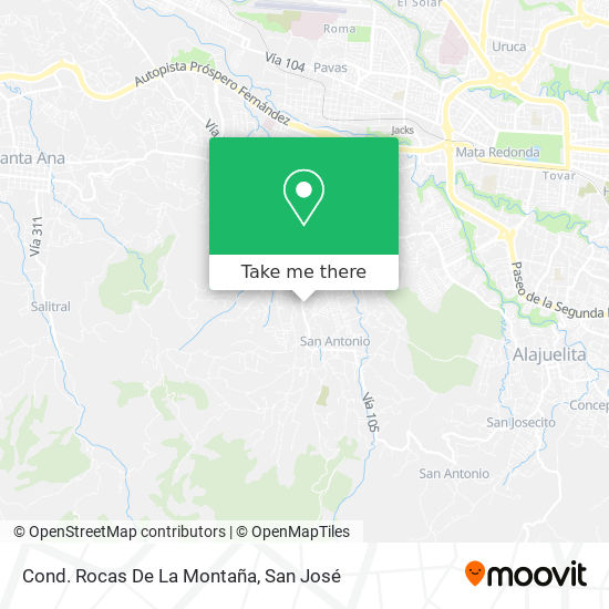Cond. Rocas De La Montaña map