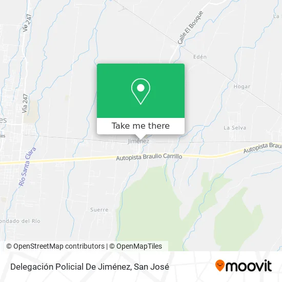 Mapa de Delegación Policial De Jiménez