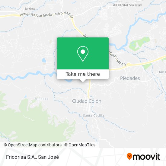 Mapa de Fricorisa S.A.