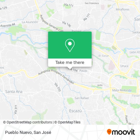 Mapa de Pueblo Nuevo