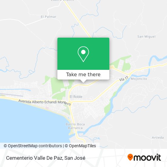 Cementerio Valle De Paz map