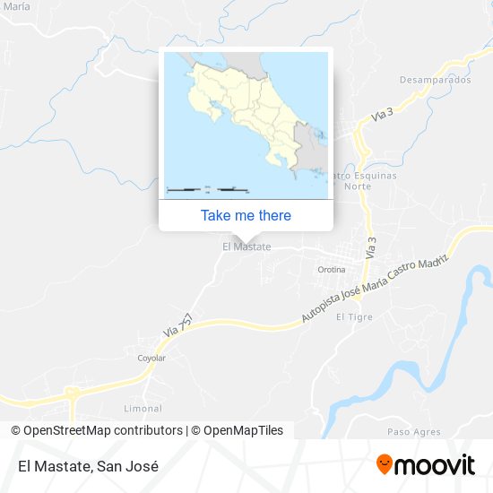 El Mastate map