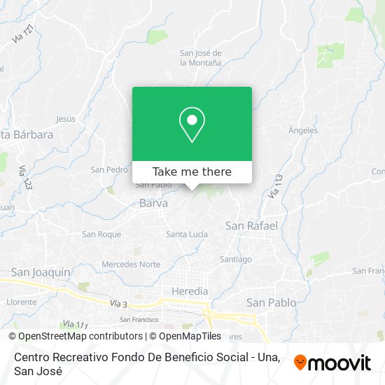 Centro Recreativo Fondo De Beneficio Social - Una map