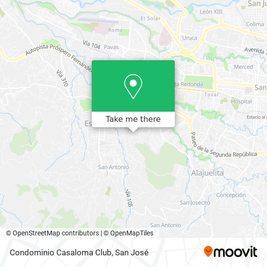 Condominio Casaloma Club map
