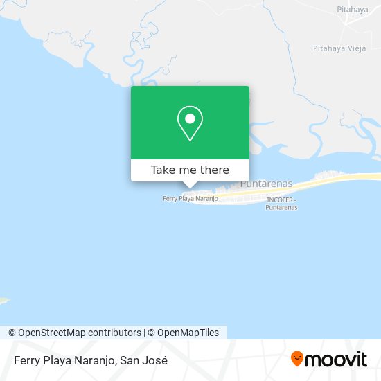 Ferry Playa Naranjo map