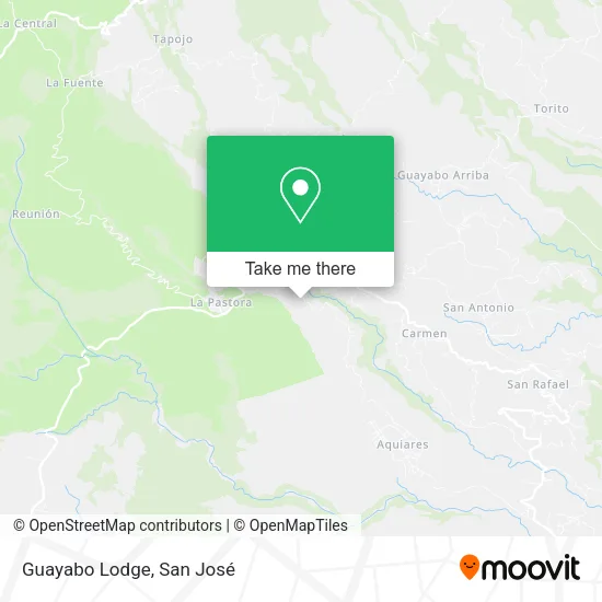 Guayabo Lodge map