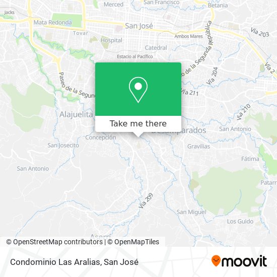 Condominio Las Aralias map