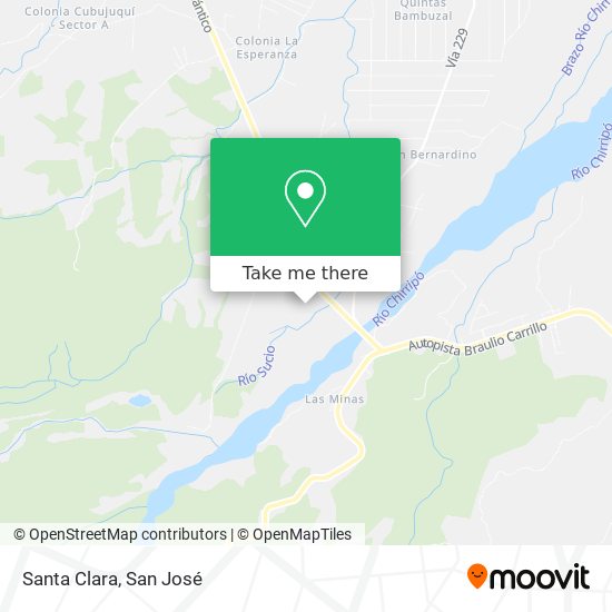 Santa Clara map