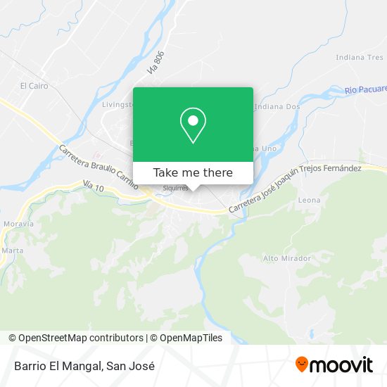 Mapa de Barrio El Mangal
