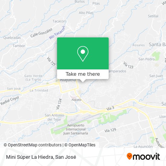 Mini Súper La Hiedra map