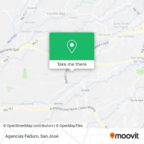 Agencias Feduro map