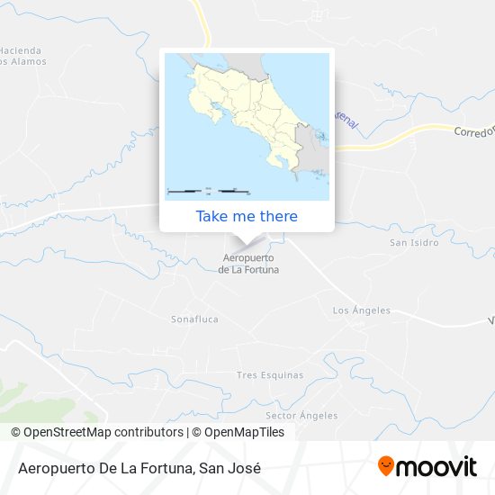 Aeropuerto De La Fortuna map