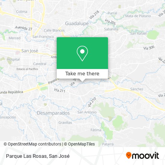 Mapa de Parque Las Rosas