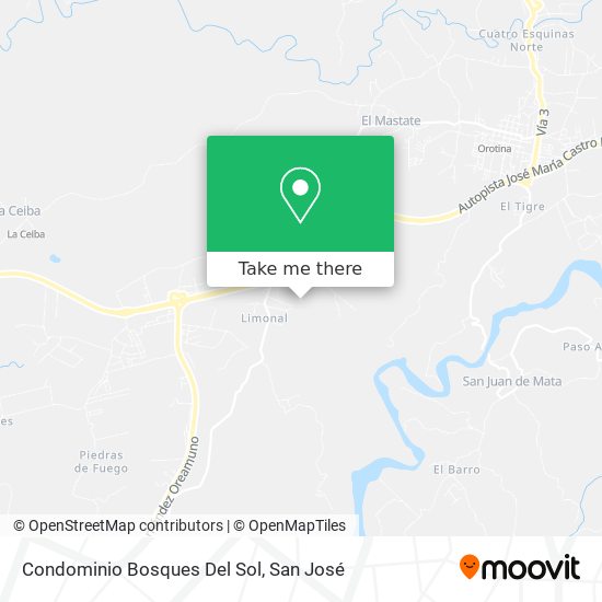Condominio Bosques Del Sol map