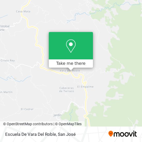 Escuela De Vara Del Roble map