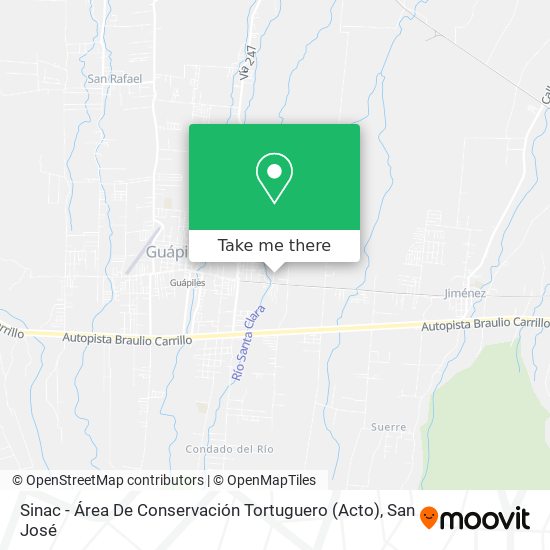 Sinac - Área De Conservación Tortuguero (Acto) map