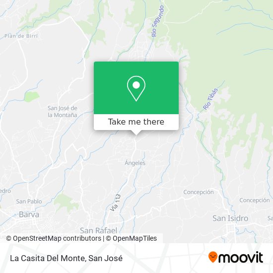 Mapa de La Casita Del Monte