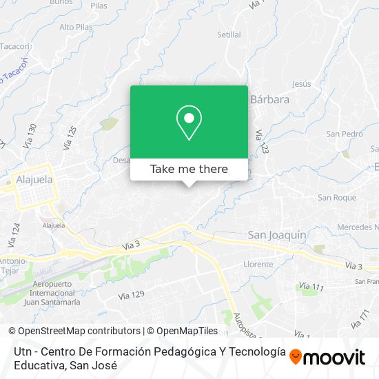 Utn - Centro De Formación Pedagógica Y Tecnología Educativa map