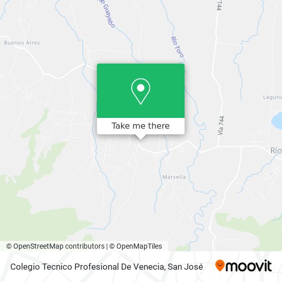 Mapa de Colegio Tecnico Profesional De Venecia