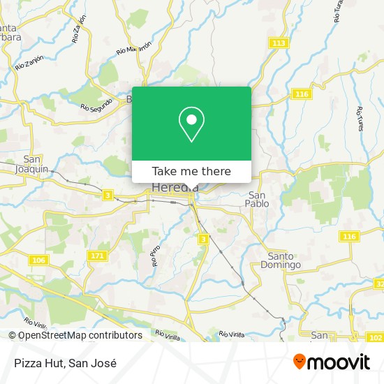 Pizza Hut map