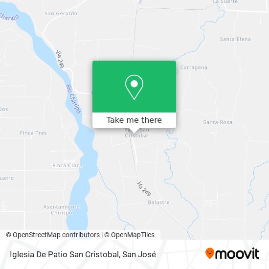 Mapa de Iglesia De Patio San Cristobal