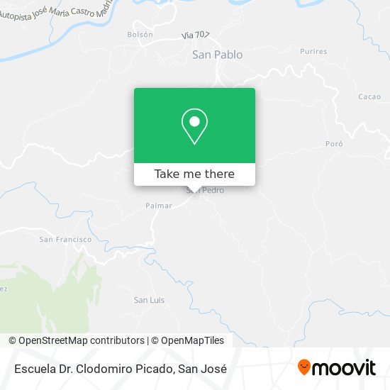 Escuela Dr. Clodomiro Picado map