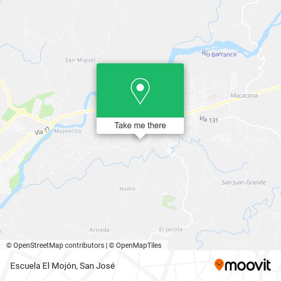 Escuela El Mojón map