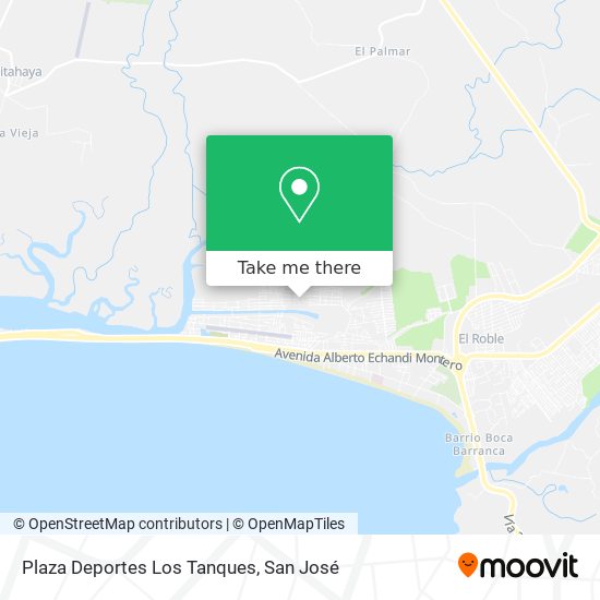 Plaza Deportes Los Tanques map
