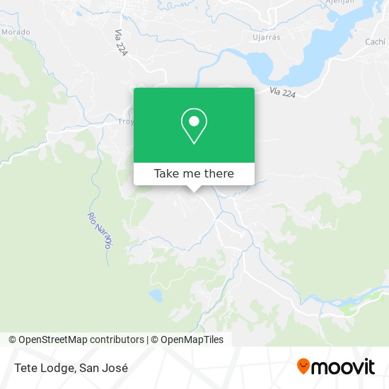 Tete Lodge map