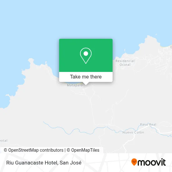 Riu Guanacaste Hotel map