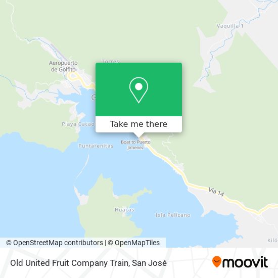 Old United Fruit Company Train map